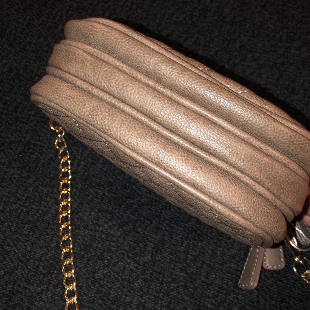 Urban expressions vegan dark tan leather crossbody - Picture 6 of 8
